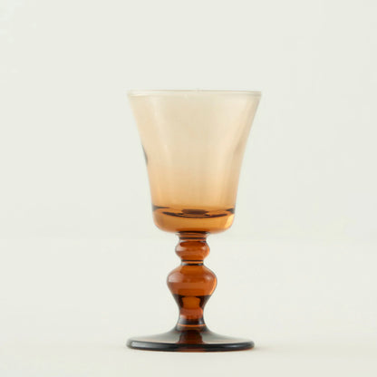Colored 6'lı Ayaklı Kahve Yanı Su Bardağı Amber (47 cc) - 3