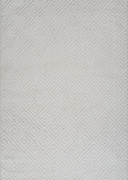 Anemon Modern Halı Antrasit (75x150 cm) - 155x230 cm - KREM - 2