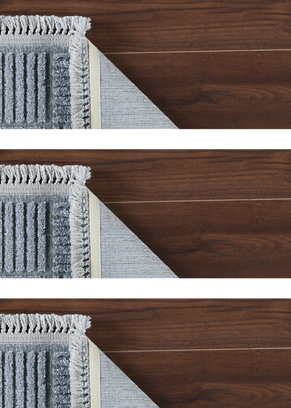 Anemon Modern Halı Antrasit (75x150 cm) - 155x230 cm - GRİ - 4