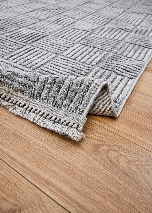 Anemon Modern Halı Gri (95x300 cm)