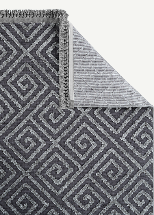 Anemon Modern Halı Antrasit (95x300 cm)