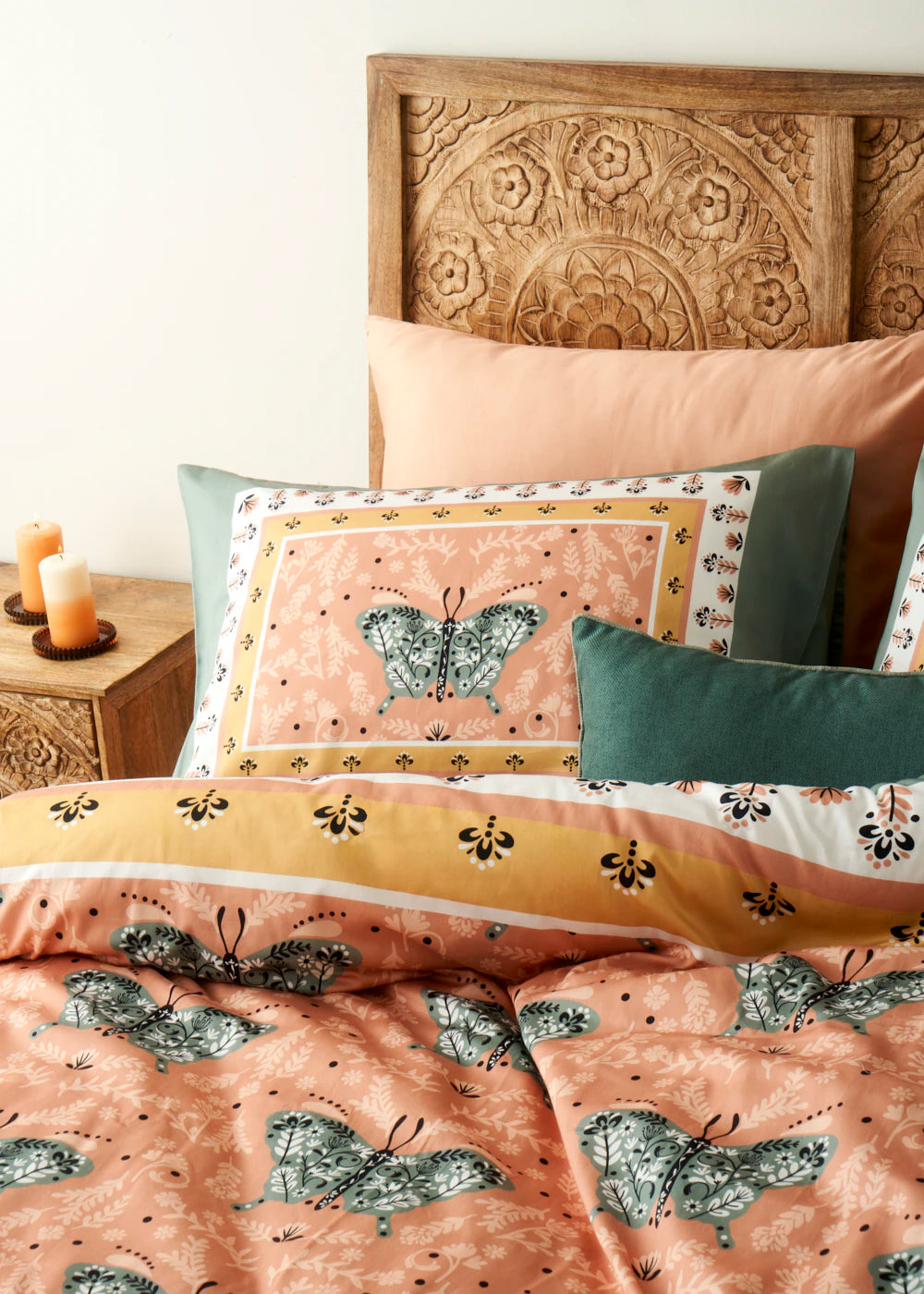 %100 Pamuk Saten Butterfly - 3