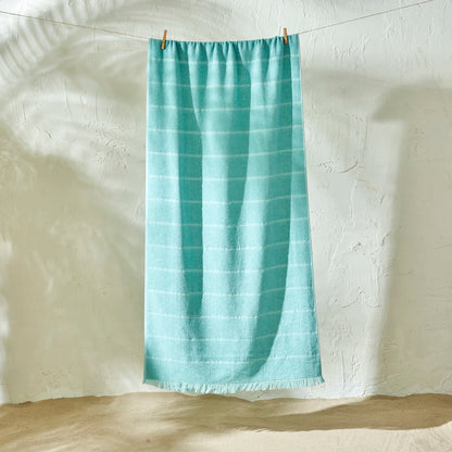 Holly Pamuklu Plaj Havlusu Mint (75x150 cm)
