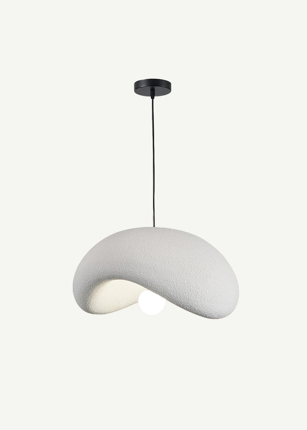 Mirella Tekli Beton Sarkıt Avize Beyaz (40x80 cm) - 50x80 cm - BEYAZ - 3