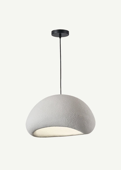 Soleil Büyük Beton Sarkıt Avize Beyaz (50x80 cm)