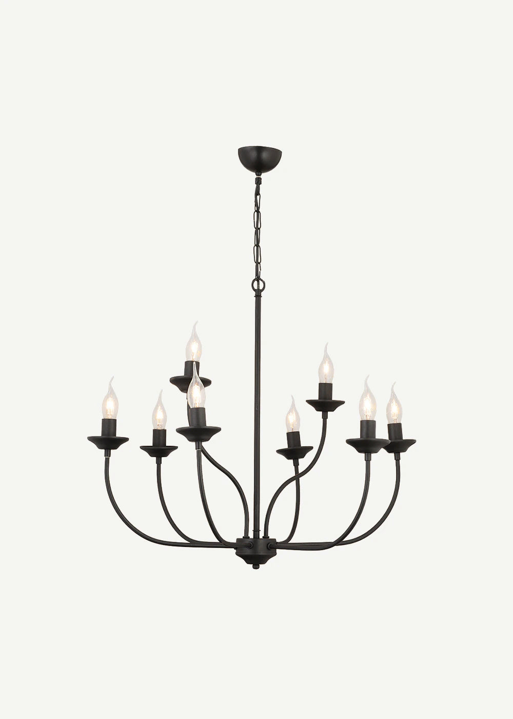 Merida 8'li Avize Eskitme (65x94 cm) - SİYAH - 65x94 cm - 2