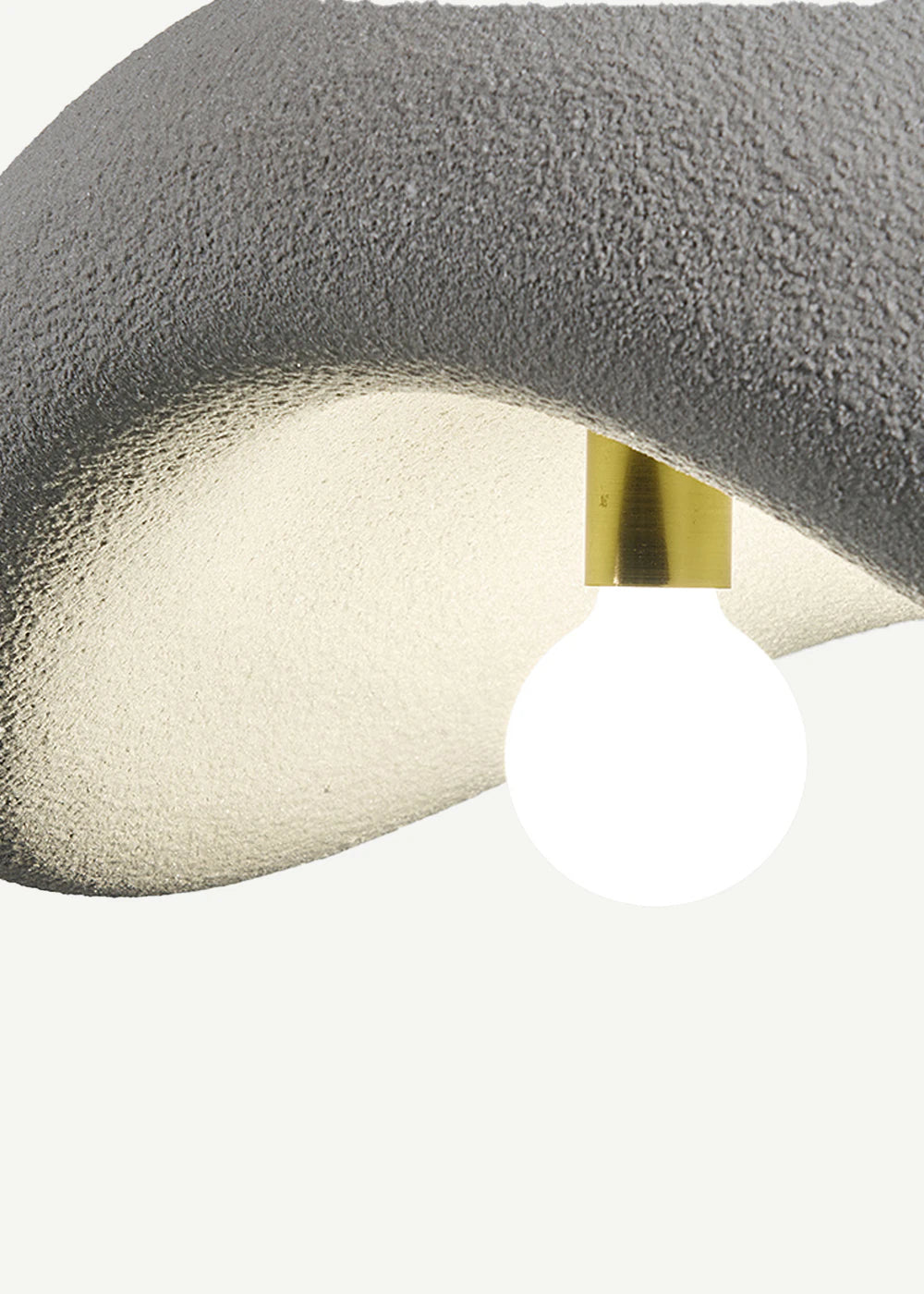Mirella Tekli Beton Sarkıt Avize Beyaz (40x80 cm) - 50x80 cm - GRİ - 3