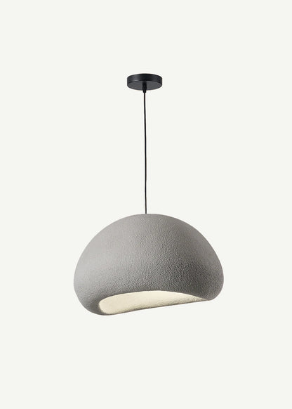 Soleil Büyük Beton Sarkıt Avize Beyaz (50x80 cm)