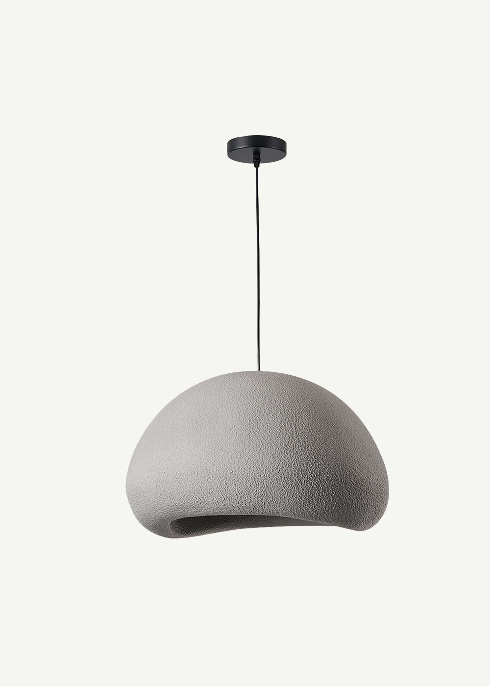 Soleil Büyük Beton Sarkıt Avize Beyaz (50x80 cm) - GRİ - 50x80 cm - 2