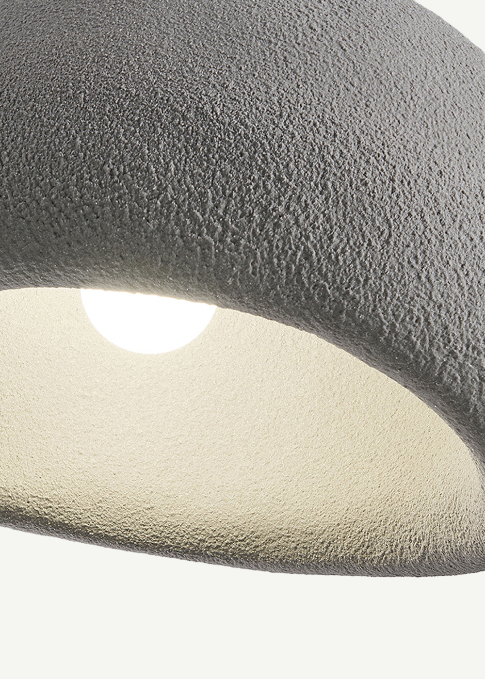 Soleil Büyük Beton Sarkıt Avize Beyaz (50x80 cm) - GRİ - 50x80 cm - 3