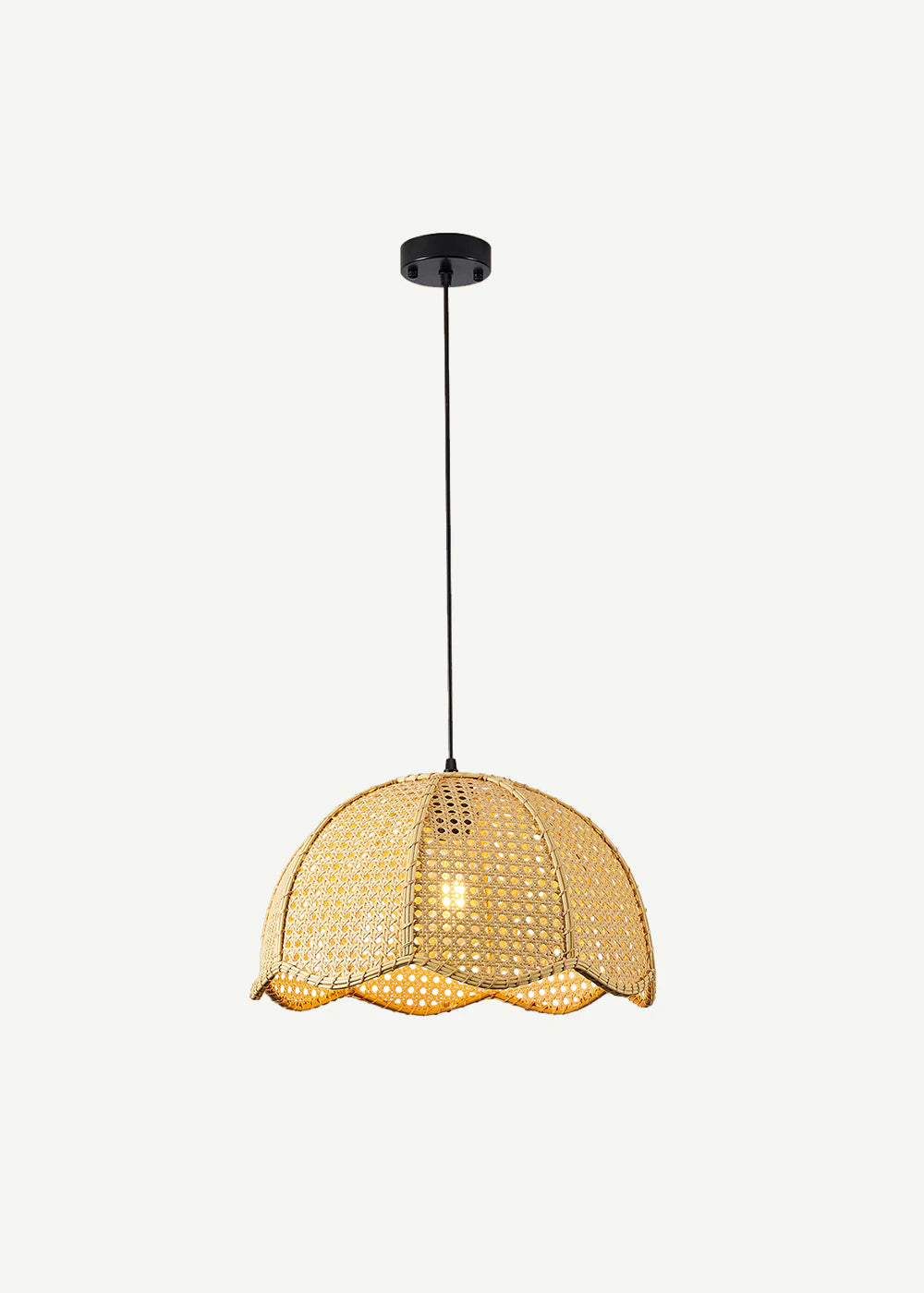 Hana Rattan Avize Naturel (40x80 cm) - 2