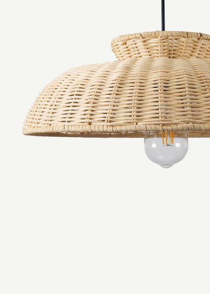 Polanco Tekli Rattan Sarkıt Avize Naturel (40x80 cm) - 4