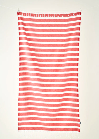 %100 Pamuk Lua Çizgili Peştamal Açık Mavi (95x180 cm)