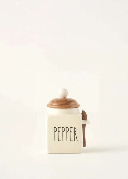 Pepper Seramik Kavanoz Krem (330 ml)