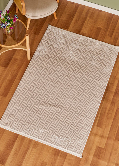 Veluna Modern Halı Beyaz (120x180 cm)