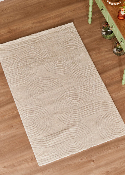 Moren Modern Halı Beyaz (120x180 cm)