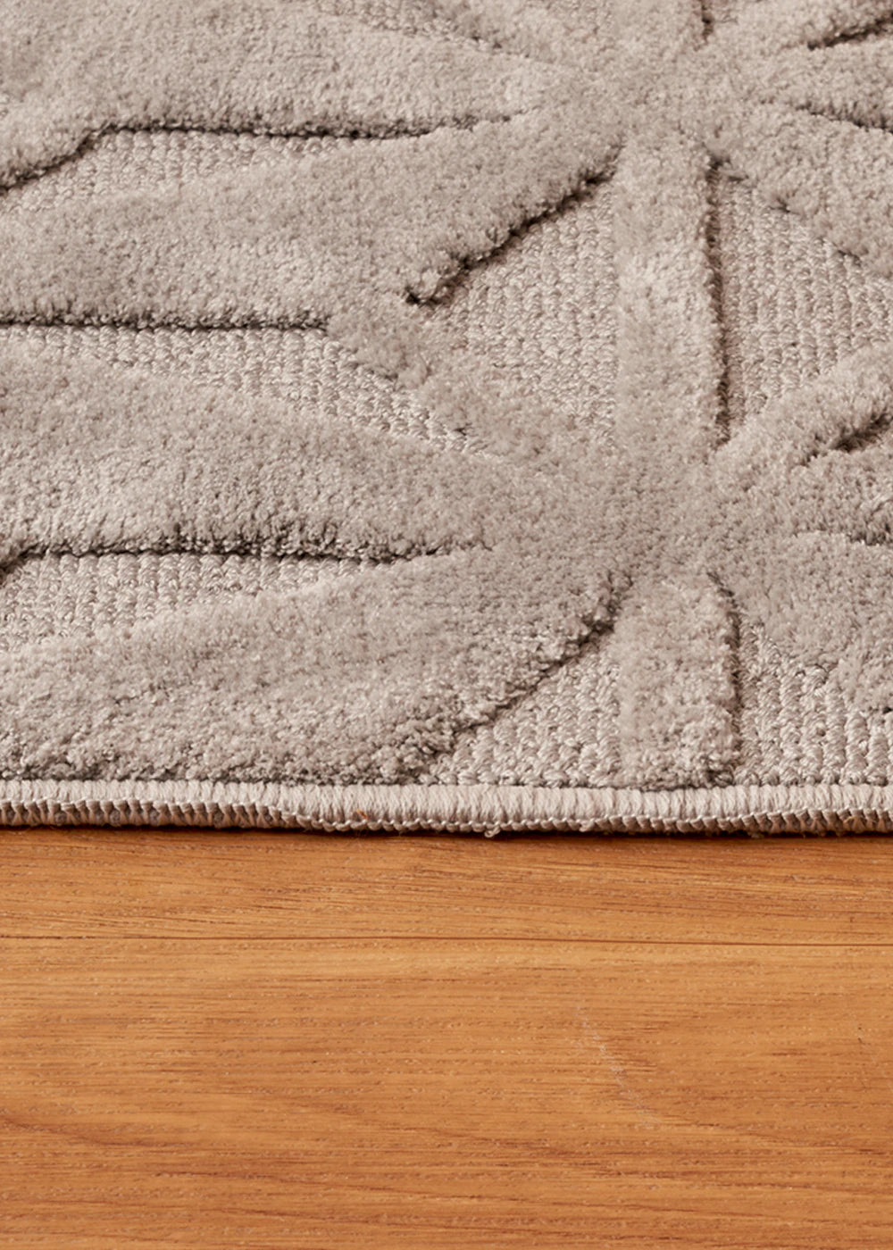 Tesio Modern Halı Beyaz (120x180 cm) - 100x300 cm - GRİ - 3