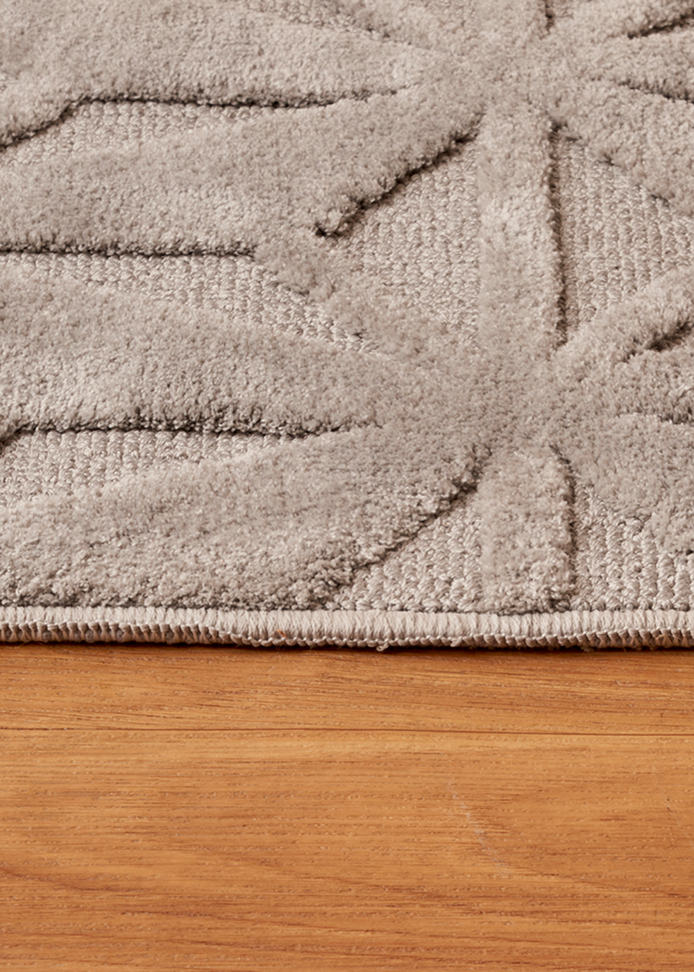 Tesio Modern Halı Beyaz (120x180 cm) - 80x300 cm - GRİ - 3
