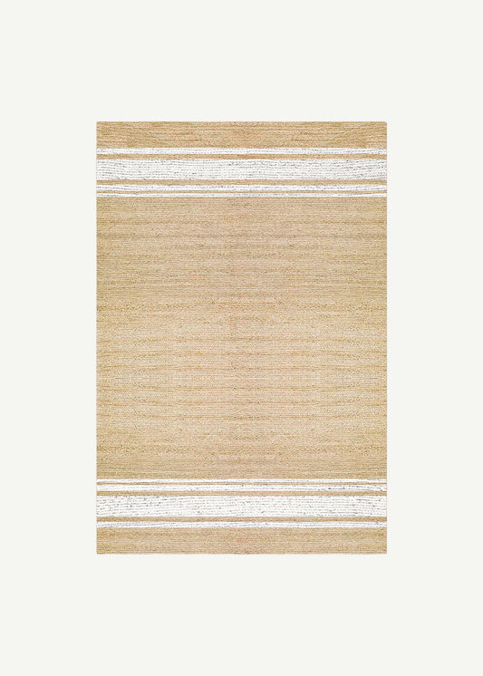 %100 Pamuk Sleek Kilim Naturel-Beyaz (80x150 cm)