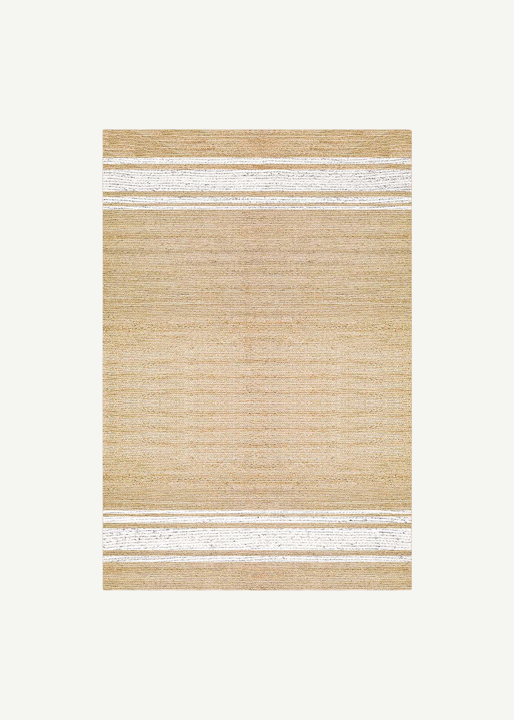 %100 Pamuk Sleek Kilim Naturel-Beyaz (120x180 cm)