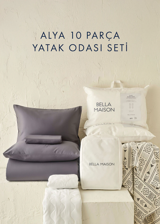 Alya 10 Parça Yatak Odası Çeyiz Seti