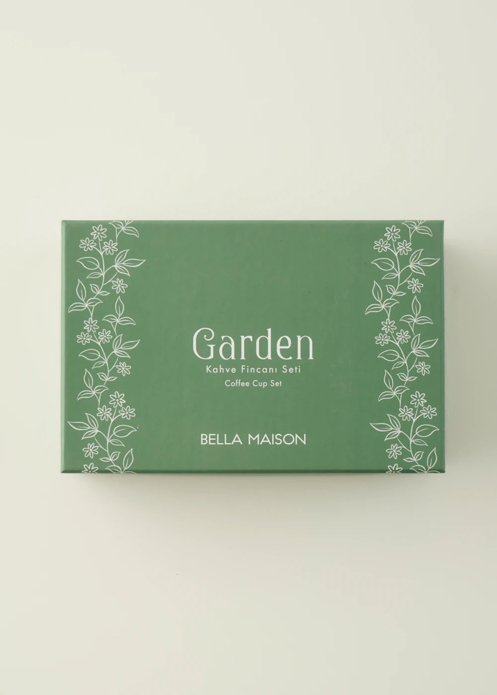 Garden 2'li Porselen Kahve Fincanı Seti Yeşil (90 cc) - 5