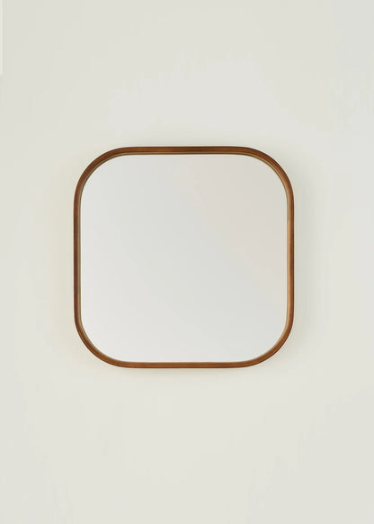 Square 3'lü Set Ayna Ceviz (30x40x50 cm)