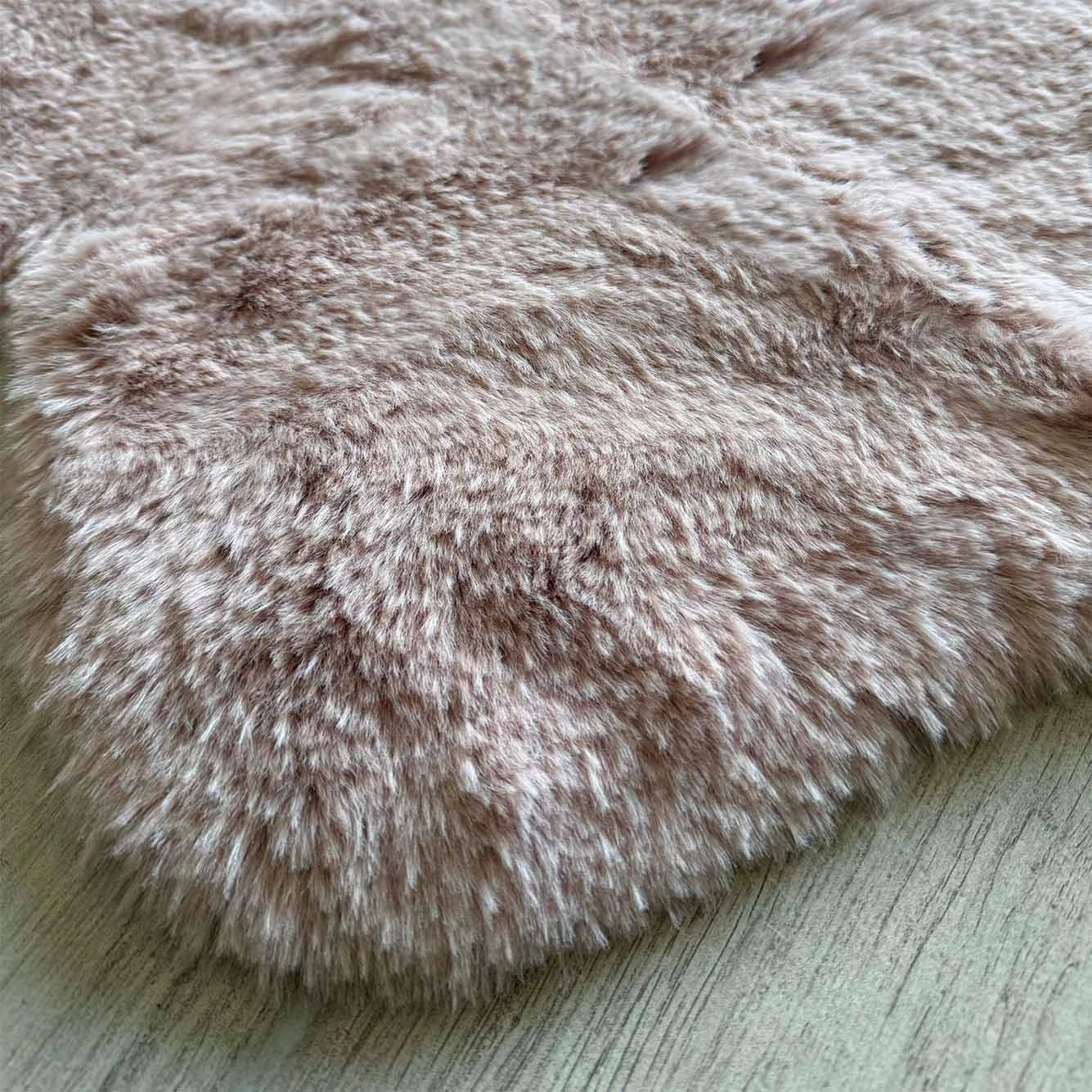 İPTAL Cozy Peluş Halı Gri (70x100 cm) - 100x140 cm - PEMBE - 2