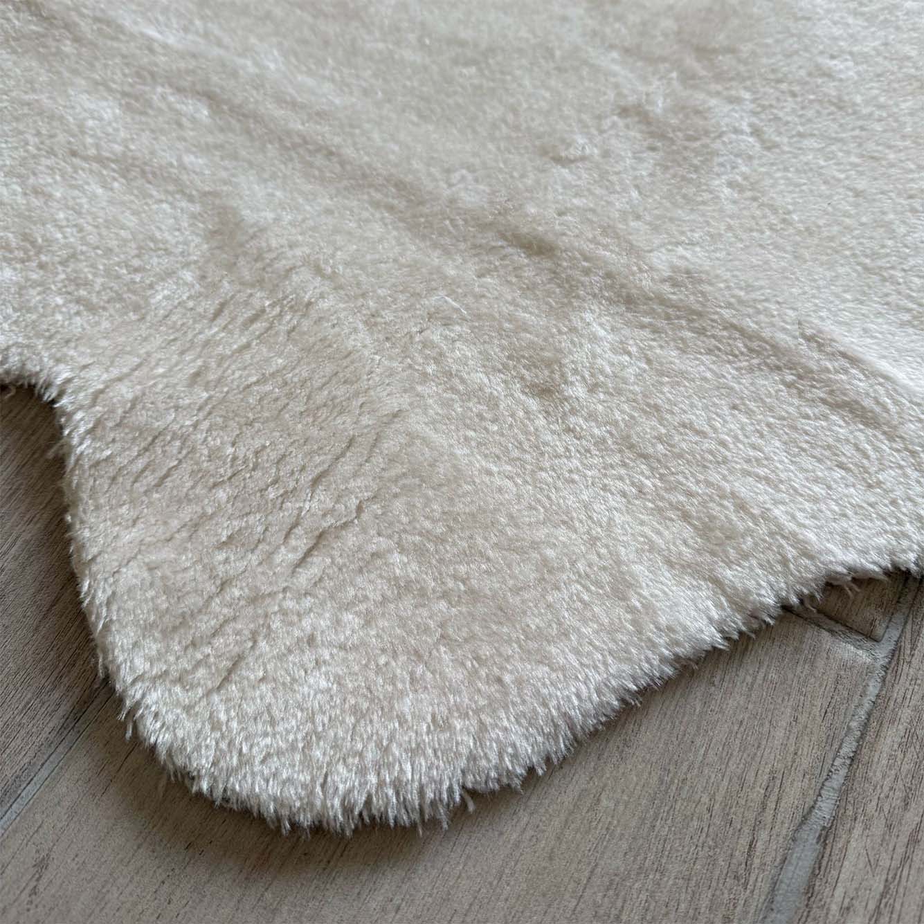 İPTAL Cozy Peluş Halı Gri (70x100 cm) - 70x100 cm - KREM - 2