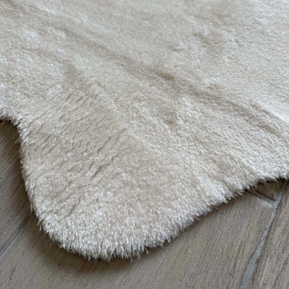 İPTAL Cozy Peluş Halı Gri (70x100 cm) - 100x140 cm - KREM - 2
