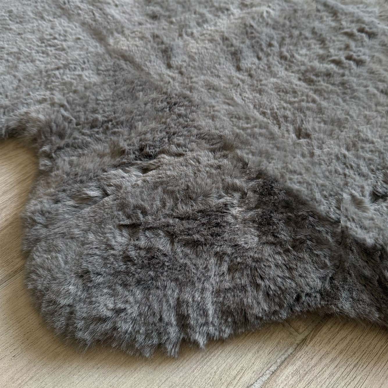 İPTAL Cozy Peluş Halı Gri (70x100 cm) - 100x140 cm - GRİ - 2