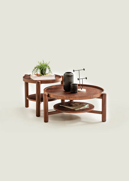 Lirya Orta Sehpa Kahverengi (76x76x34 cm) - 4