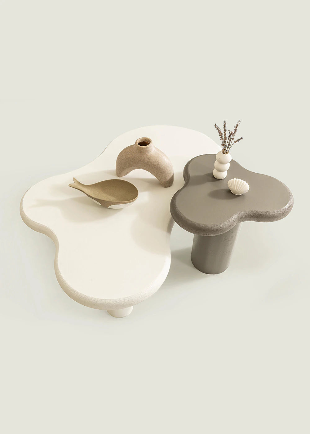 Ganos Yan Sehpa Antrasit (50x50x50 cm) - 80x120x40 cm - BEJ - 4