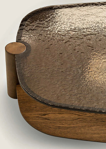 Tigris Orta Sehpa Bronz (90x135x33 cm) - 3