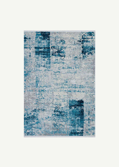 Luxia  Modern Halı Mavi (80x150 cm)