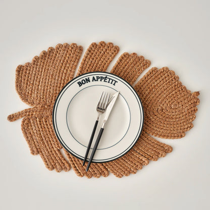Leaf Örgü Amerikan Servis Kahverengi (47x35 cm)