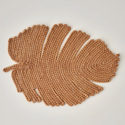 Leaf Örgü Amerikan Servis Kahverengi (47x35 cm)