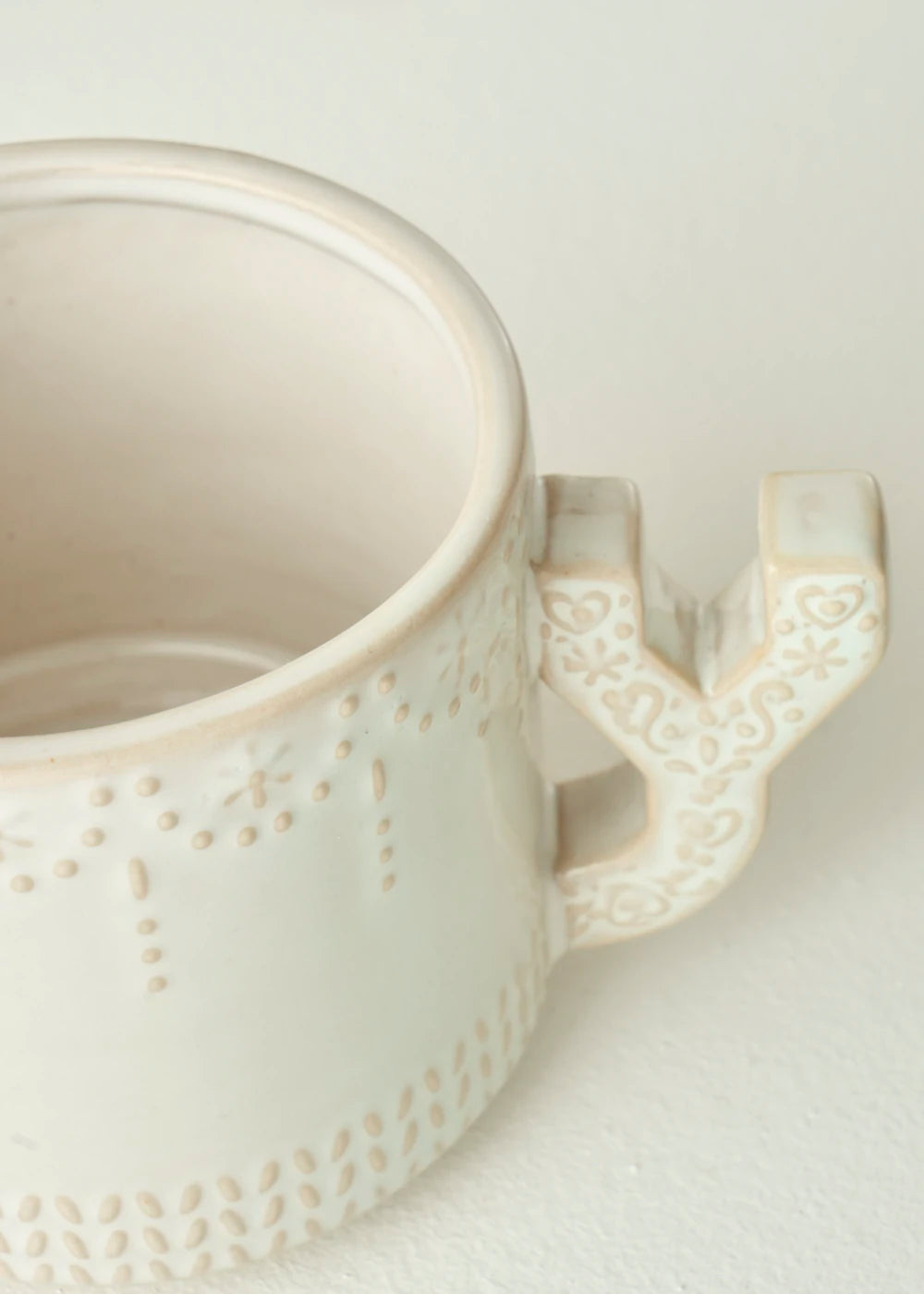 Joy Stoneware Yılbaşı 3'lü Kupa Seti Krem (390 cc) - 5