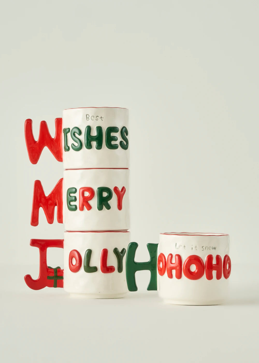 HoHoHo Yılbaşı Stoneware Kupa (360 cc) - 2