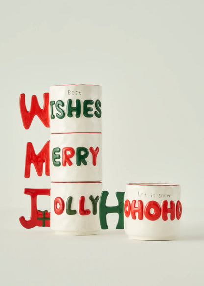 HoHoHo Yılbaşı Stoneware Kupa (360 cc)