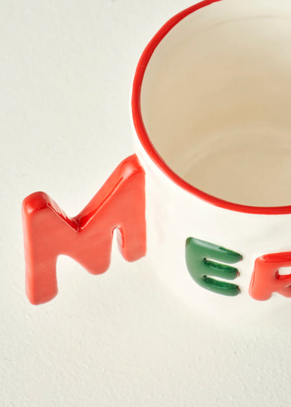 Merry Yılbaşı Stoneware Kupa (360 cc)