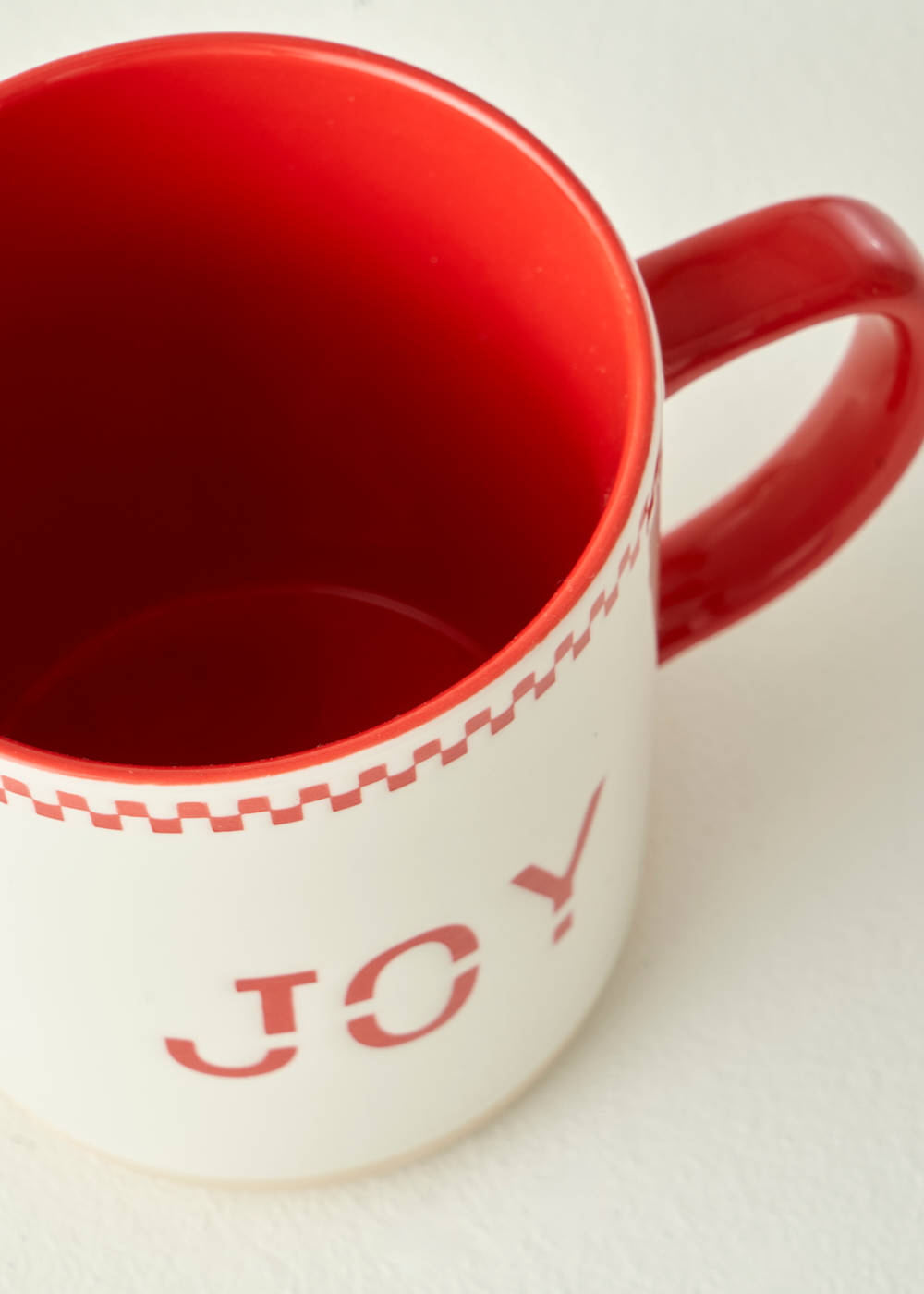 Joy Yılbaşı Stoneware Kupa Kırmızı (470 cc) - 3