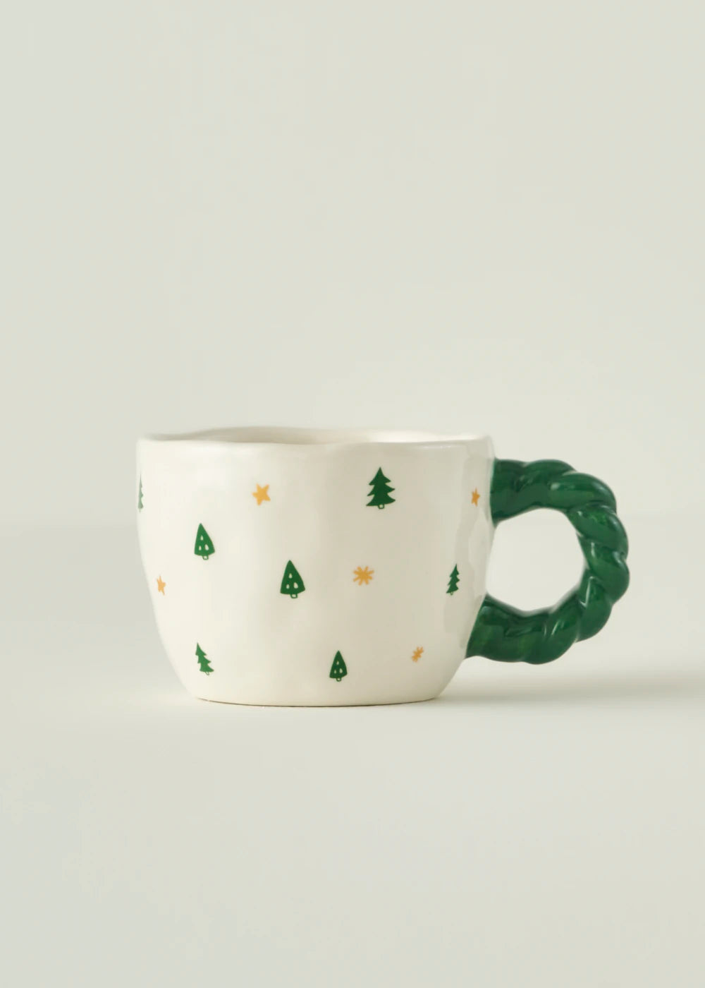 Jolly Yılbaşı Stoneware Kupa Yeşil (290 cc)