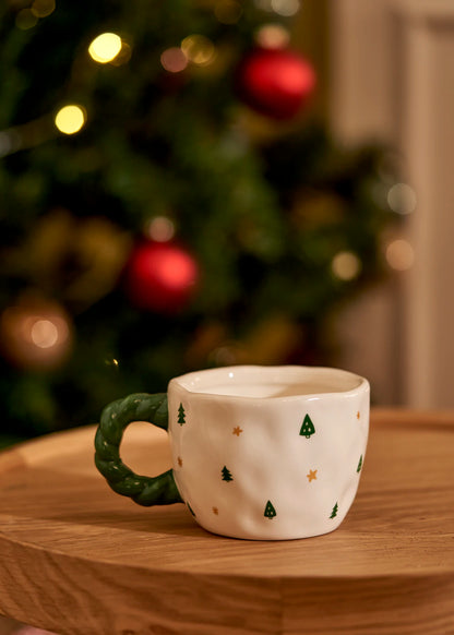Jolly Yılbaşı Stoneware Kupa Yeşil (290 cc)