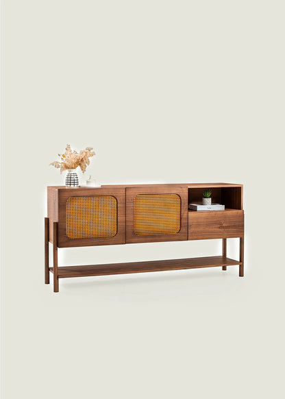 Rattan Konsol Ceviz (141x31x75 cm) - 2