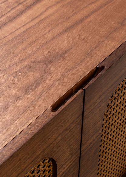 Rattan Konsol Ceviz (141x31x75 cm) - 6