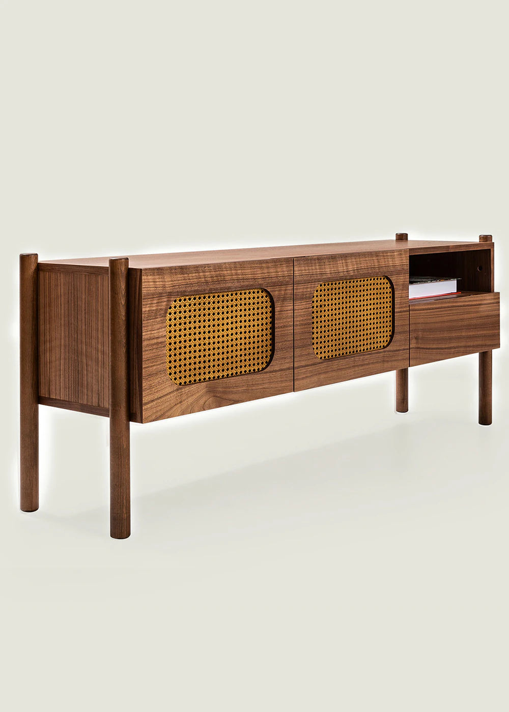 Rattan Tv Ünitesi Ceviz (145x42x58 cm) - 2
