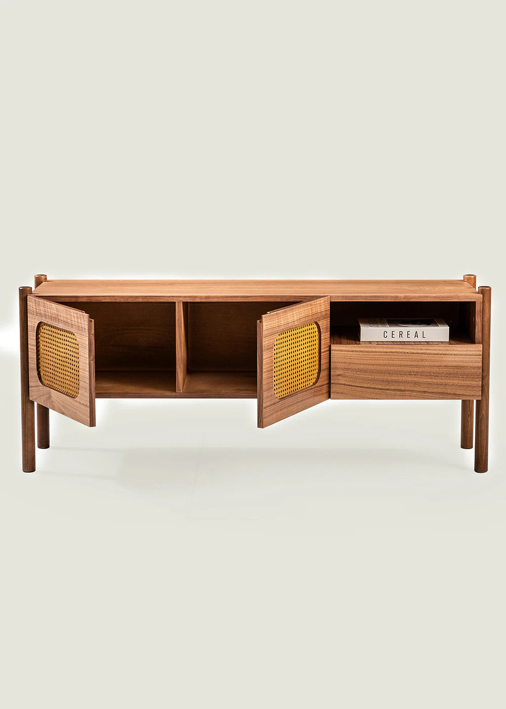 Rattan Tv Ünitesi Ceviz (145x42x58 cm) - 3