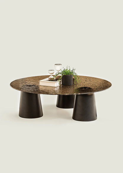 Velora Orta Sehpa Bronz (100x100x30 cm)