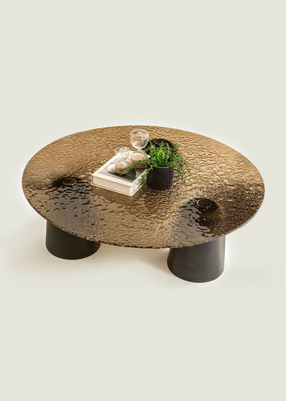 Velora Orta Sehpa Bronz (100x100x30 cm)